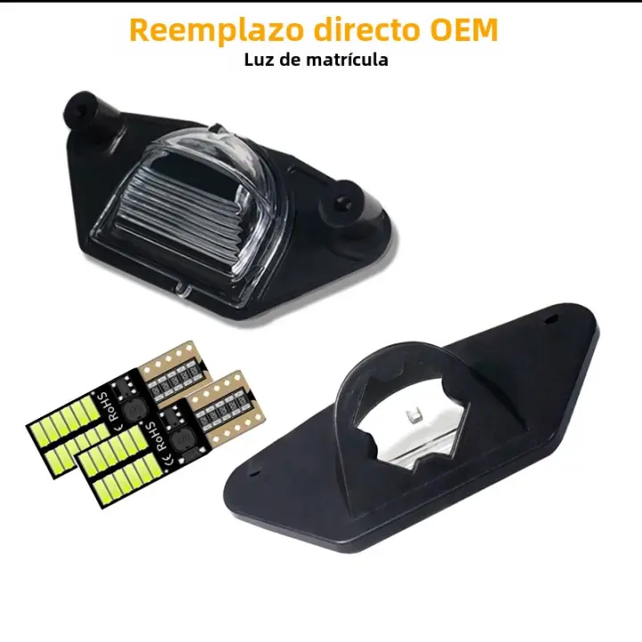 Luz De Placa De Licencia LED Blanco Para Chevrolet Corvette C4 C5 C6 Impala Monte Carlo Lumina SSR S10 Beretta Pontiac Aztek Fiero Firebird - 1