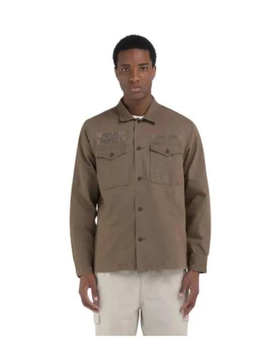 Sobrecamisa Replay regular fit algodón - 1