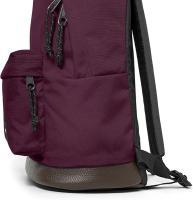 🎒 Mochila Eastpak Wyoming – Color Morado. Con base de cuero. UNISEX - details 2