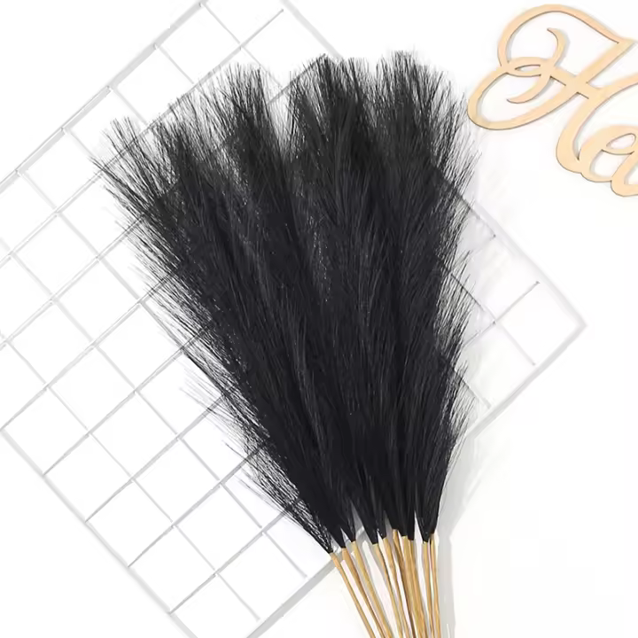 5/10Pcs Bouquet De Pampas Artificiales Flores De Reed Para Decoración De Hogar Jardín Boda Y Fiestas Internas Y Externas - 1