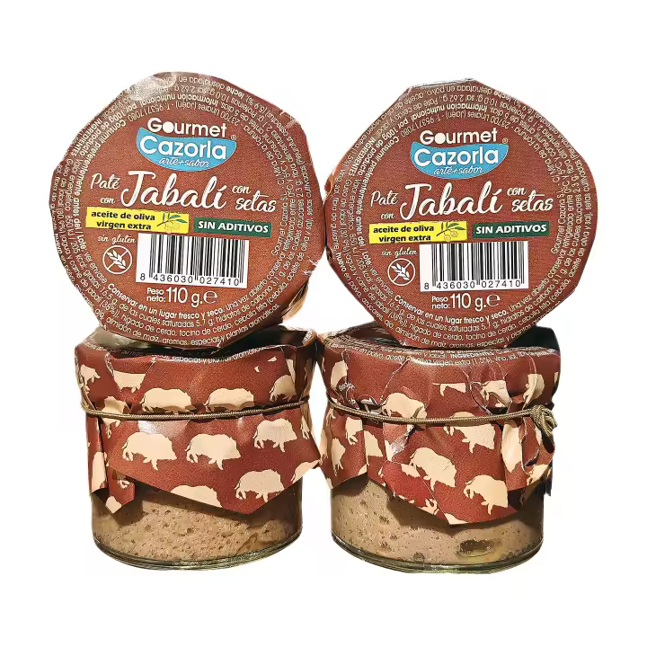 Paté de jabalí con setas de Gourmet Cazorla (Pack de 4 unidades) - 1