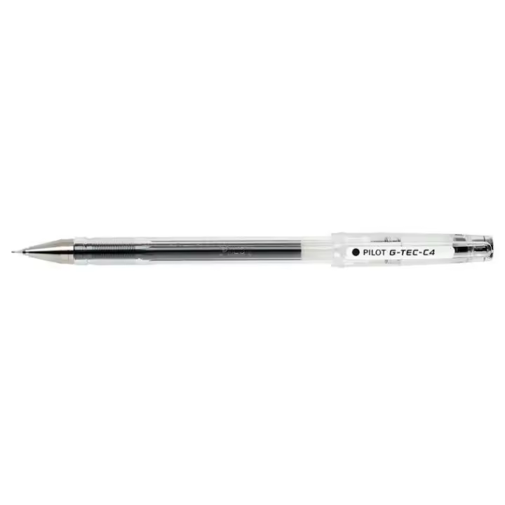 Pilot boligrafo de gel g-tec c4 - extra fino - recargable - punta de bola 0.4mm - trazo 0.2mm - color negro (12 uds) - 1