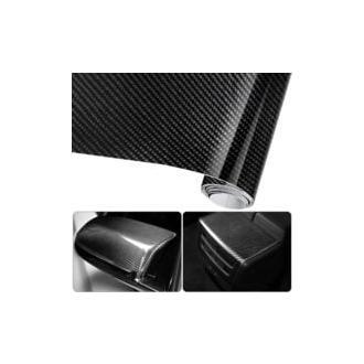 Carbon Fiber Vinyl Film 6D Sollbry 10ft x 1ft for Car, Motorcycle, Laptop, and Smartphone - High-Quality Adhesive, UV Resistant, Black, Glossy Finish, Ideal for Interior and Exterior Applications