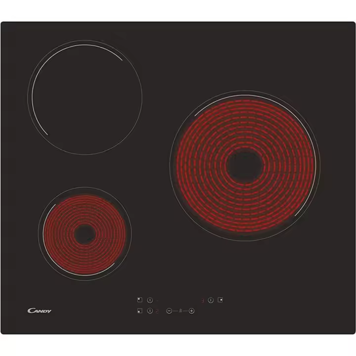 VITROCERAMICA INDEPENDIENTE RADIANTES CANDY CH63CC/4U2 3 ZONAS COCCION ANCHO 60 CM - 1
