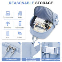 Mochila Ligera Para Chicos Y Chicas 15.6 Pulgadas Para Trabajo Estudio Viaje Impermeable Mochila Casual De Día Para Secundaria - details 2