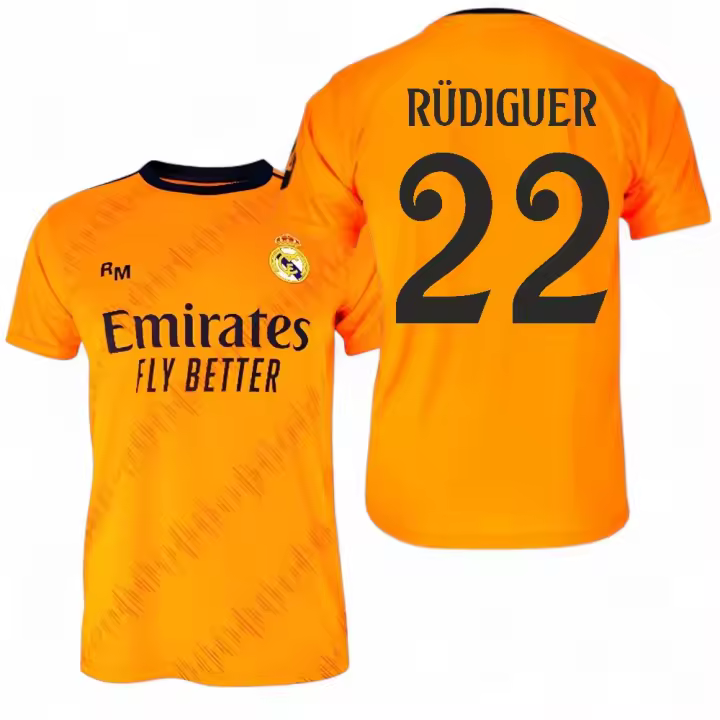 Real Madrid - Camiseta Segunda Equipación Adulto - Temporada 24/25 - Dorsal de Rudiguer. - 1