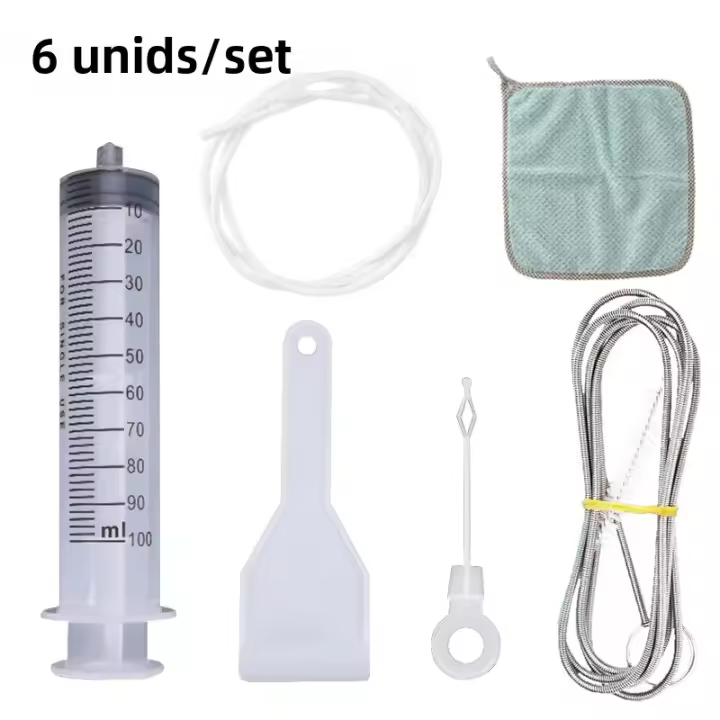 Set De 5 Herramientas De Limpieza Para Agujero De Drenaje De Nevera Cepillo Para Limpiar Salidas De Agua Ecológico Y Duradero Para El Hogar - 1
