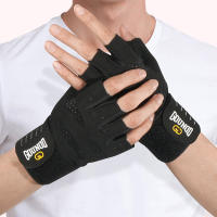 Guantes De Levantamiento De Peso GOUNOD Con Soporte De Muñeca Transpirables Antideslizantes Para Gimnasio Y Entrenamiento De Fitness Powerlifting - details 2