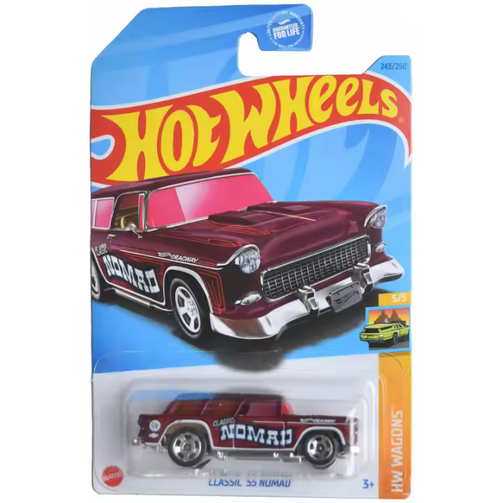 HOT WHEELS - HW WAGONS - CLASSIC 55 NOMAD (243/250) - (HALF CARD), HW243_ASS8, TIENDA CON LICENCIA OFICIAL - 1