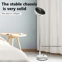 Ventilador de Pie Portátil Recargable por USB con Mando a Distancia - Cabezal Agitador Automático, Aleación Metálica, 5W, Uso en Interior/Exterior, Batería de 6000mAh, Ideal para Casa, Oficina o Actividades al Aire Libre, Ventilador Portátil de Exterior | - details 6