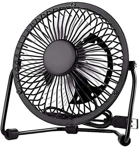 Ventilador de Mesa USB - Mini Ventilador silencioso y Regulable - Ventilador portátil para el Calor en la Oficina o en casa. - 1