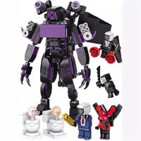 Bloques De Construcción Skibidi Mutant Titan Con Cámara Y Altavoz Juguetes Para Niños Modelo De Hombre TV Toilette Bloques Pequeños Compatible Con Lego ABS Sin Batería - details 1