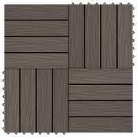 vidaXL 11x Baldosa Resina Madera Cuadrada Jardín Terraza Tarima Loseta Color Marrón claro,  Marrón oscuro,  Gris y mas - details 1