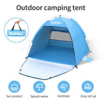 Carpa Infantil Azul De Playa KENPUAZ Plegable Fácil Y Rápido Para Camping Y Exterior Material Poliéster Impermeable Para Niños De 3 a 12 Años - details 11