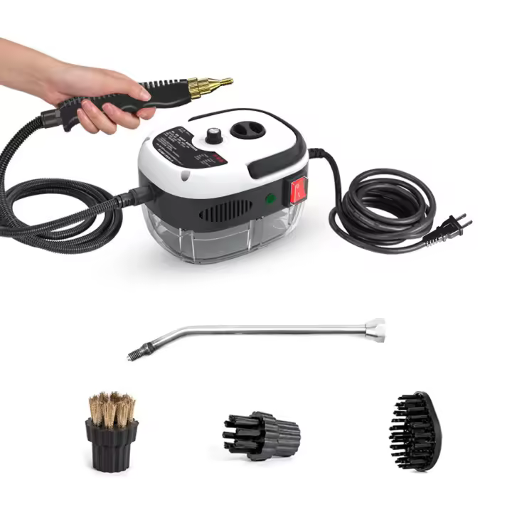 Limpiador a vapor de alta presión, dispositivo de mano de 2500W, alta temperatura, para el hogar, la cocina, el coche y el vehículo - 1