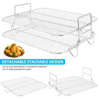 Rack De Air Fryer En Acero Inoxidable 1/2/3 Capas Grill Deshidratador Rack Plegable Accesorios Cocina Herramientas De Cocina - details 2