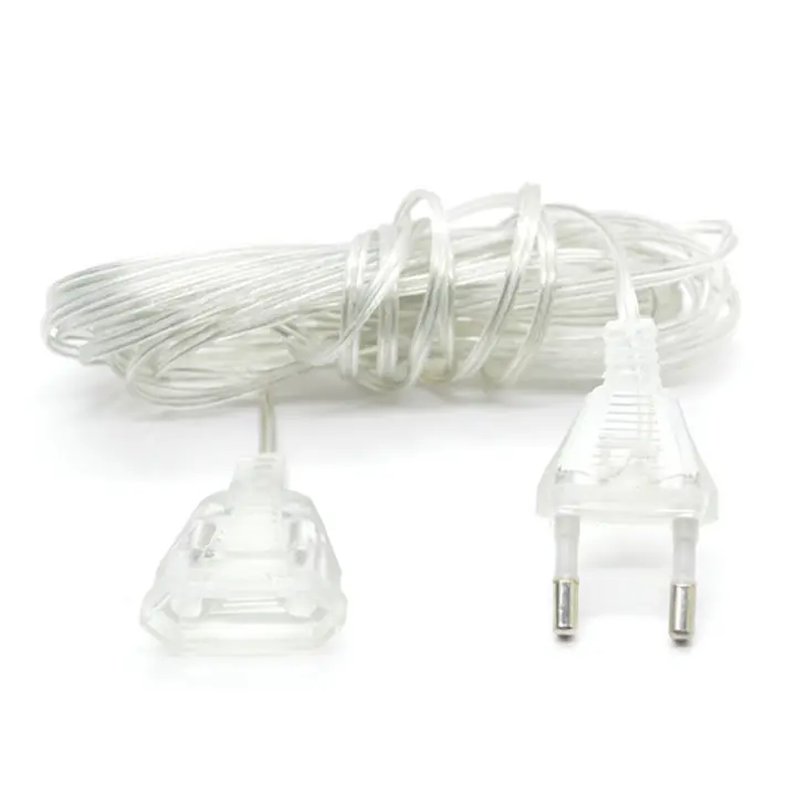 Cable de extensión de 5m de Potencia estándar transparente - 1