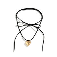 Collar Elegante Gótico Con Colgante De Corazón Para Mujer Ingemark Collares Nupciales Ajustable En Cadena Y2K Vintage Joyería - details 14