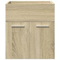 vidaXL Juego de muebles de baño 4 pzas contrachapada roble Sonoma - details 5