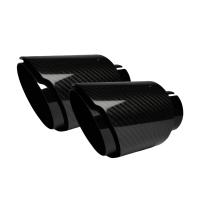 Tubo De Escape Para Coche Universal En Fibra De Carbono Y Acero Inoxidable Negro Brillante Tela Twill Mate Y Liso Tamaño Único - details 0