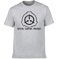 Camiseta Estampada SCP Badge Verano 2023 Cuello Redondo Manga Corta Estilo Hip Hop Harajuku Ropa Casual Para Hombres Y Mujeres - details 2