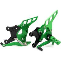 ✅ RajoMotor Estriberas retrasadas compatibles con Kawasaki para modelo Z900 2017 2018 2019 2020 / Z900e 2017 2018 2019 2020  Estriberas, Reposapiés, Pedales, Pegs, Plataformas ESTRI10 - details 1