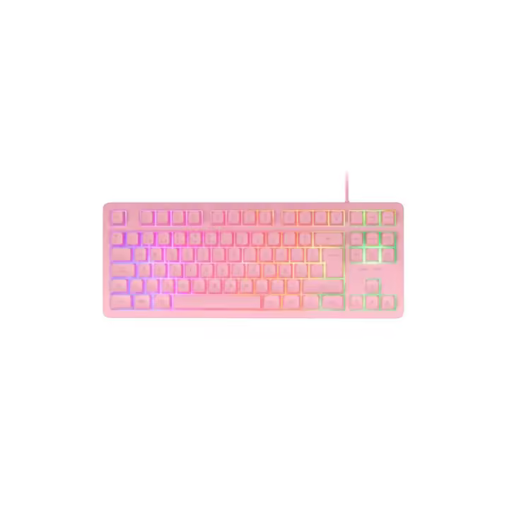 Mars Gaming - MK023, Teclado Gaming TKL, Tecnología Híbrida H-Mech, Iluminación FRGB Rainbow, Anti-ghosting, Compatib - MK023PES MK023PES - 1