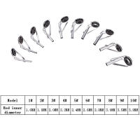 Kit De Reparación De Ancinas De Pesca En Acero Inoxidable 8pcs Con Anillos Y Guías De Ojo Para Enthusiastas De La Pesca Al Aire Libre 3 Estilos - details 6