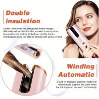 Rizador automático, peinado duradero, ondas grandes, 6 temperaturas y temporizador, portátil, no dañino, recargable por USB, cerámica, rizador, calentamiento rápido, cuidado del cabello con iones negativos, rizado rápido, rizador automático sin cable - details 4