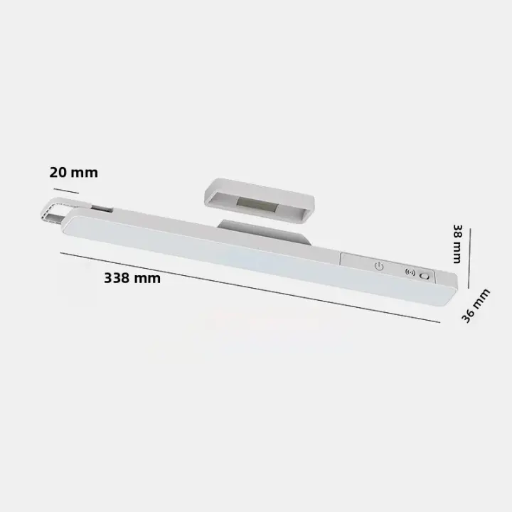 Lámpara De Escritorio LED Recargable Por USB Luz De Mesa Para Dormitorio Y Lectura Con Dimmer Continuo Y Magnetismo Para Colgar - 1