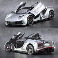 Coche De Juguete Diecast Lotus Eviya 1:24 Con Luz Y Sonido Puertas Abiertas Función De Retroceso Aleación Resistente Para Niños - details 15