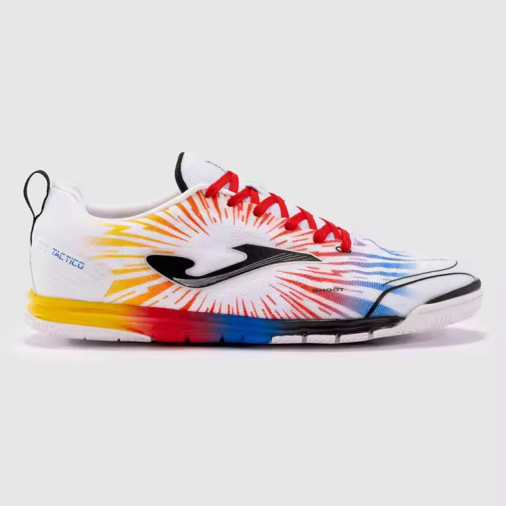 Zapatillas Fútbol Sala Joma Tactico Mundial 2476 Blanco Rojo - 1