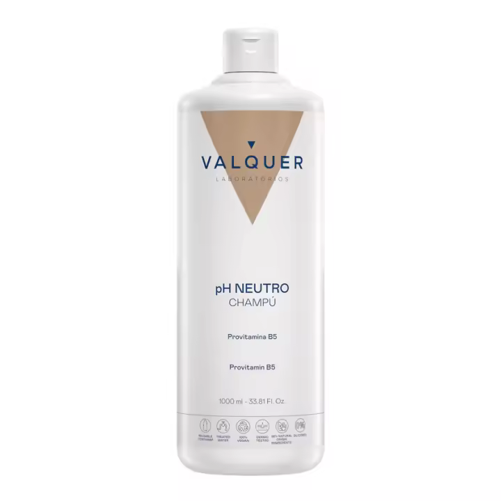 VALQUER Champú pH Neutro con Provitamina B5 | Cuidado Diario para Todo Tipo de Cabello | 99% Ingredientes de Origen Natural - 1