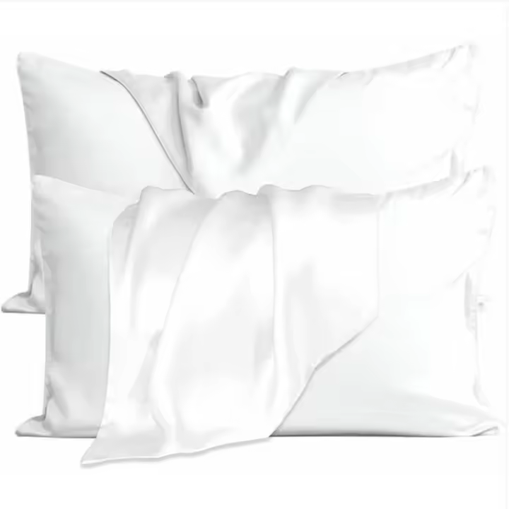 Funda almohada seda de 51*76 cm (blanca) sin núcleo 1 par - 1