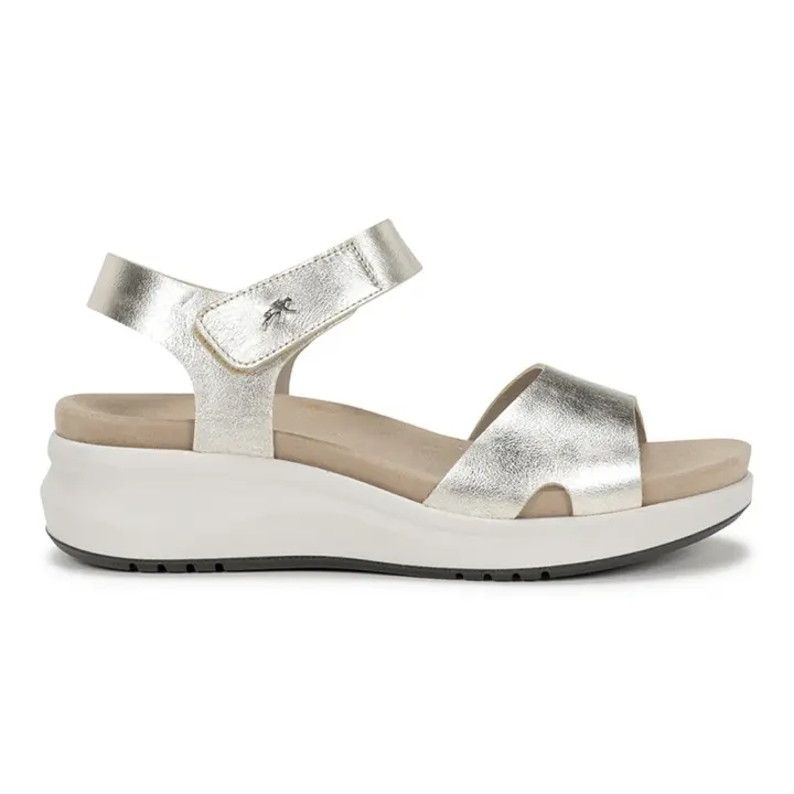 Shoes Sandalias Mujer marca Fluchos modelo F1475 para mujer en color platino - 1
