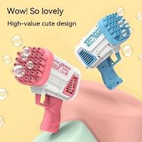 Pistola De Burbujas Eléctrica Portátil Para Bodas Y Fiestas Al Aire Libre Sin Batería Ni Agua De Burbujas 32 Agujeros Para Niños Entre 3 Y 6 Años - details 2