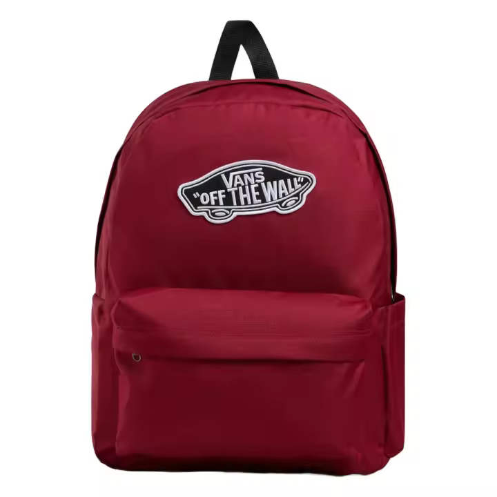 Mochila Granate Vans Old Skool Classic Backpack Dark Red - Diseño Icónico, Espaciosa y Duradera - 1
