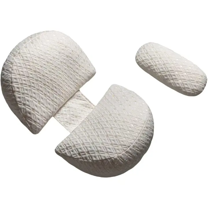 Almohada en forma de U con soporte abdominal, adecuada para quienes dadermen de Lado, argumenta El abdomen. - 1
