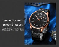 Reloj De Pulsera De Lujo Para Hombres CURREN De Acero Inoxidable Con Movimiento De Cuarzo Manos Luminosas Fecha Automática Estilo Casual - details 3