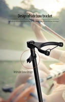 Soporte De Violín FL-13D Flanger En Negro Trípode Metálico Con Anillo Para Arco Accesorio De Violín De 3 Patas Para Soporte Y Colgaje - details 4
