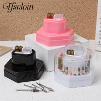Caja De Almacenamiento Para Brocas De Uñas Con Cepillo De Limpieza Y Soporte Para Cabezas De Molienda Para Salón De Manicura Accesorio De Arte De Uñas - details 0