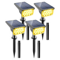 TSUN Luz Solar Exterior 3000K/6000K/RGB Luz Solar Para Jardín IP65 Spotlight Para Paisaje Camino Luz De Pared Solar - details 0