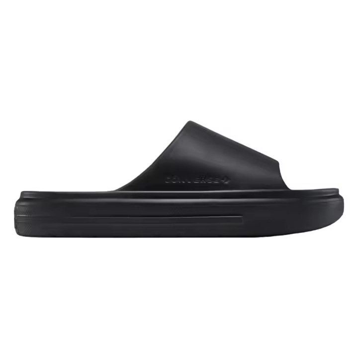 Chanclas Negras Converse Essential Slide Black Acolchadas y Ligeras - 1