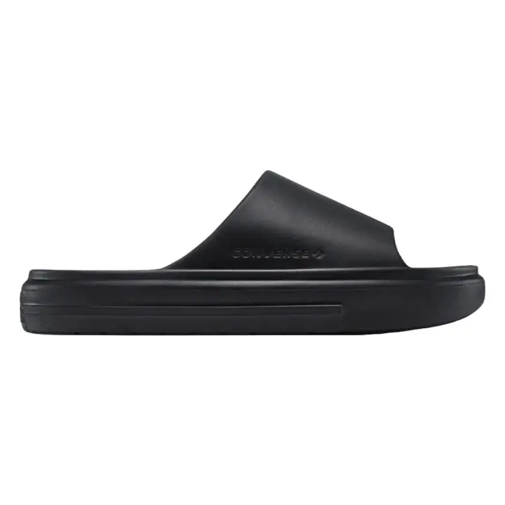 Chanclas Negras Converse Essential Slide Black Acolchadas y Ligeras - 1
