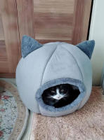 Cama Para Gato Cueva Lavable Cama Para Mascotas Plegable Con Removible Medio Calor Para Gatos Pequeños Y Perros Pequeños - details 6