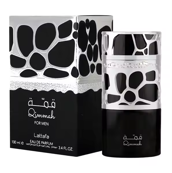 Perfume árabe de hombre  Qimmah negro Lattafa  100ml,Perfume de hombre Lattafa , Fragancia masculina , Colonia de señor NOVEDAD - 1