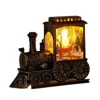 Lámpara De Noche De Tren Vintage Decoración Navideña LED Batería Potenciada Interior Festiva Decoración De Mesa Portátil - details 4