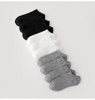 Calcetines De Verano Para Hombres Negros Blancos Grises Delgados Bajo La Piel Absorbentes De Sudor Y Alientos De Algodón - details 1