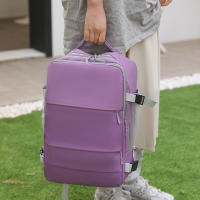 Mochila De Viaje Para Mujer Impermeable Con USB Capacidad Para Laptop Bolsa De Zapatillas Con Correa De Equipaje XA337C - details 8