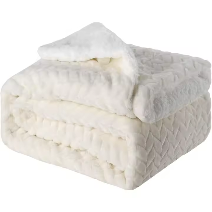 Manta reversible de franela de Cachemira para ver Televisión, sofá Cama, aclamada y esponjosa Manta con Patrón de Mariposa (47.2X59.1 pulgadas) - 1